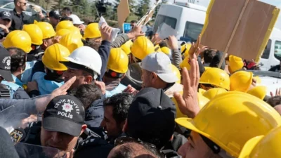 Ankara’da Enerji ve Tabii Kaynaklar Bakanlığı önünde sekiz gündür hak