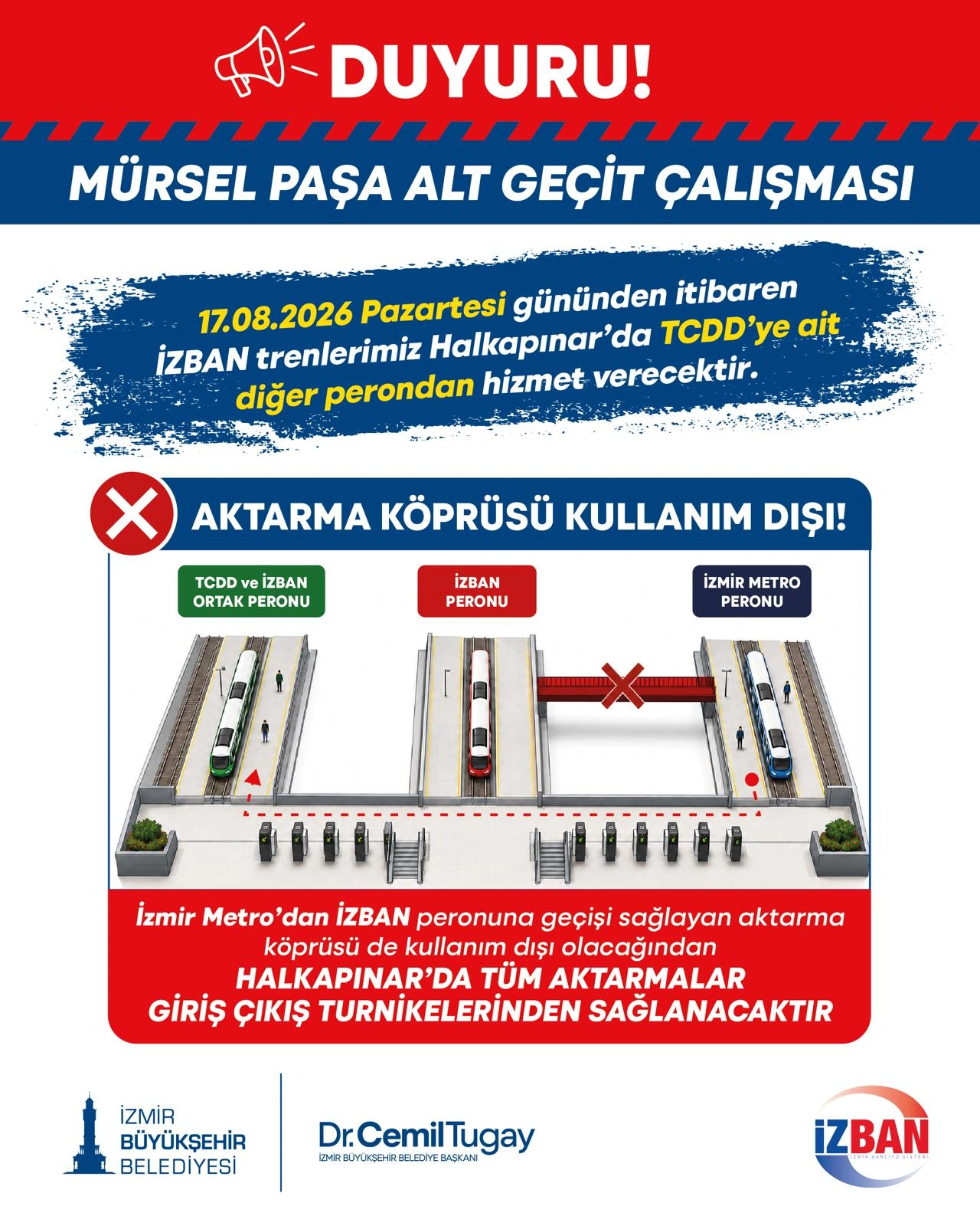 Halkapınar’da Mürselpaşa düzenlemesi: Pazartesi geçici düzenleme uygulaması başlıyor