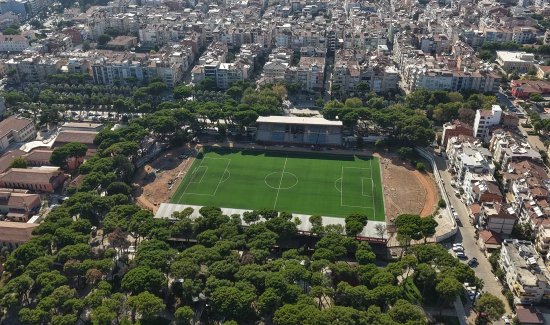 İzmir Büyükşehir Belediyesi, Ödemişli sporcuların kullandığı Saraçoğlu Stadı’nın yaklaşık 8