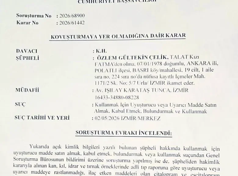 Op. Dr. Özlem Gültekin Çelik’in şüpheli ölümünde soruşturmanın seyrini değiştirecek rapor