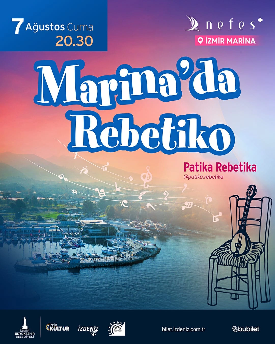 Marina Geceleri’nde Ege’nin iki yakası buluşuyor: Patika Rebetika İzmir Marina’da