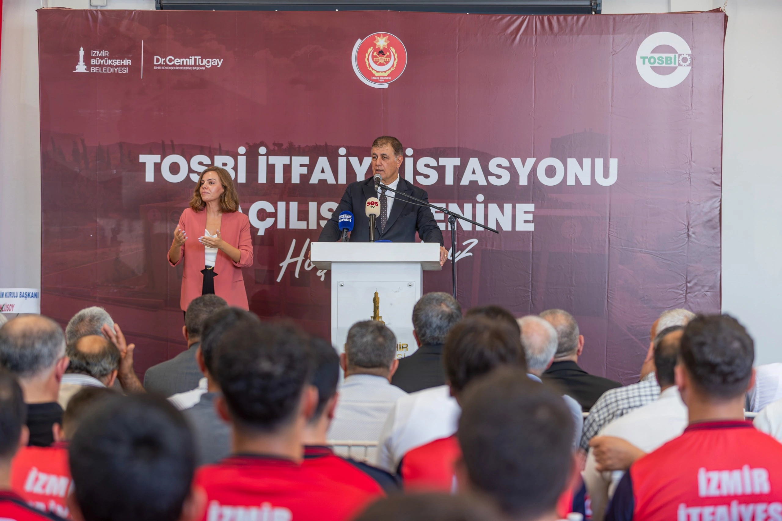 İzmir sanayisine "robotik" güvenlik kalkanı! TOSBİ İtfaiye Hizmet Binası açıldı!