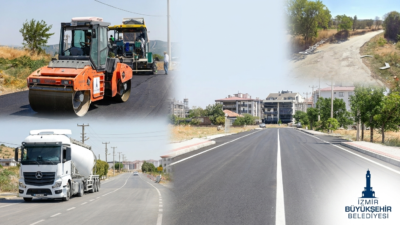 İzmir Büyükşehir Belediyesi, Bergama'nın ilçe merkezi ve kırsal mahallelerinde sürdürdüğü