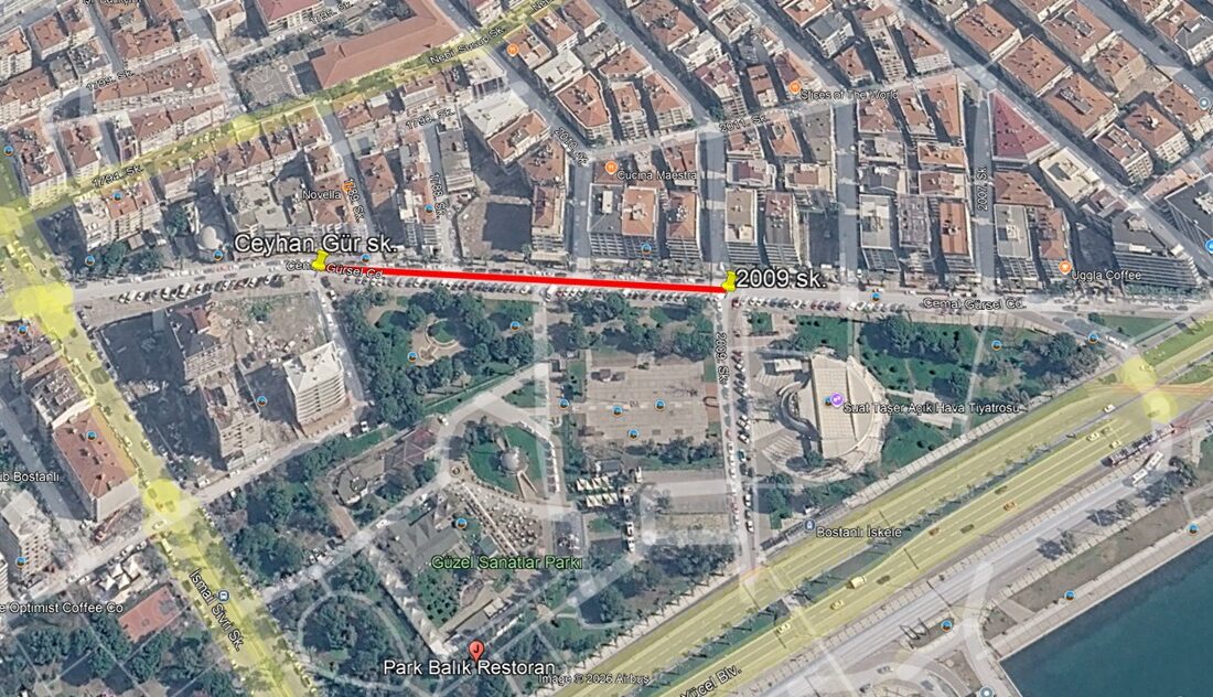 Bostanlı'da 22 Eylül Otomobilsiz Kent Günü nedeniyle Cemal Gürsel Caddesi'nin