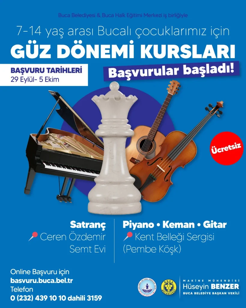Buca’da çocuklar için güz dönemi kursları başlıyor