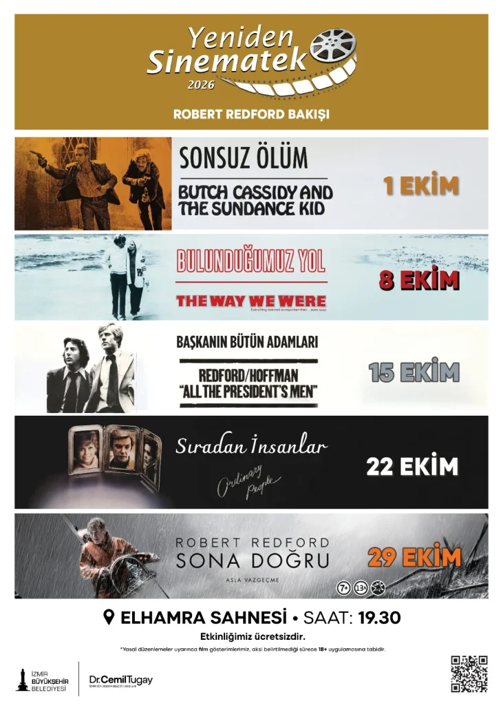 Yeniden Sinematek’te yeni sezon “Robert Redford Bakışı” ile başlıyor