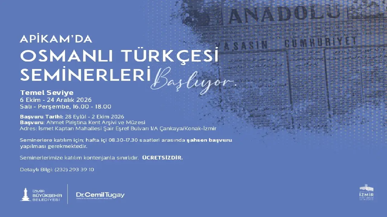 İzmir Büyükşehir Belediyesi Ahmet Piriştina Kent Arşivi ve Müzesi’nde (APİKAM),