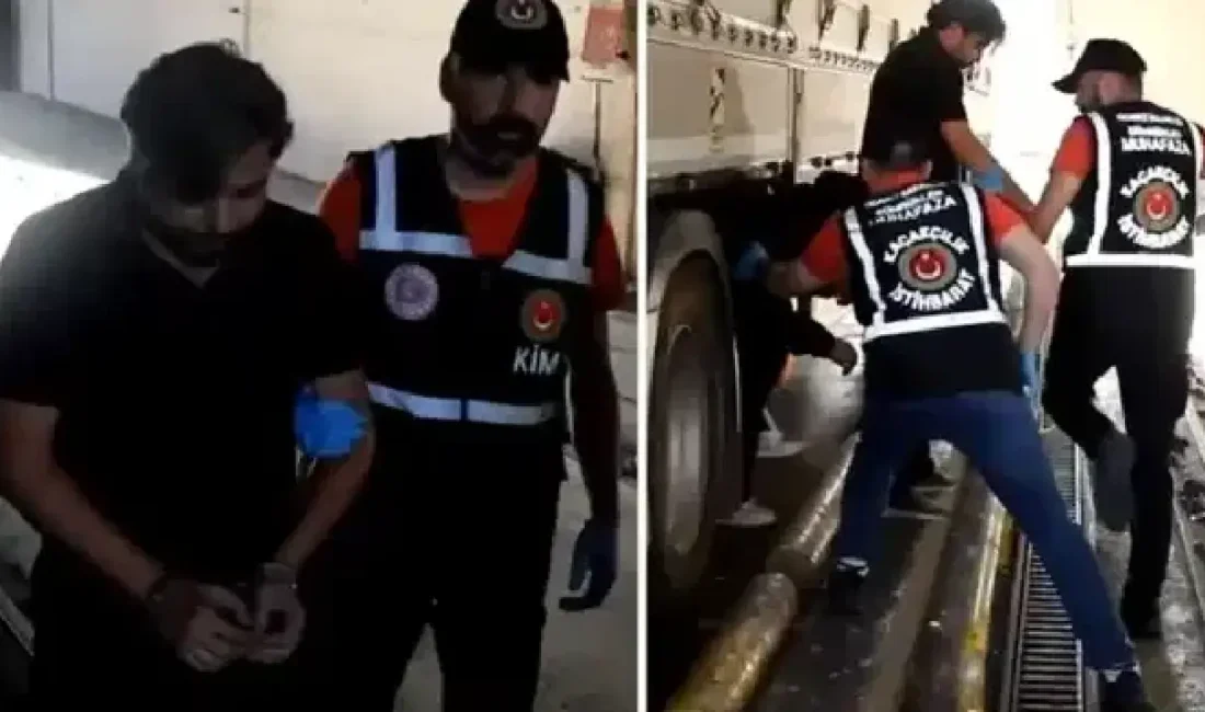 Kapıkule Sınır Kapısı’nda Bulgaristan’a kaçmaya çalışırken tırın alt bölümünde yakalanan