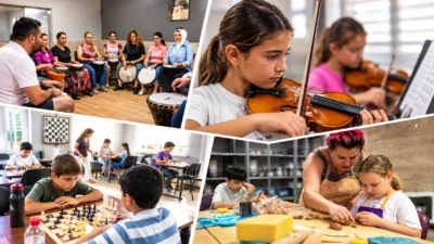 Bornova Belediyesi, her yıl binlerce vatandaşı sanat, müzik ve el