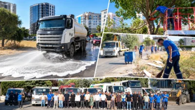 Buca Belediyesi, Yenigün Mahallesi’nde temizlikten yeşil alan bakımına, yol ve