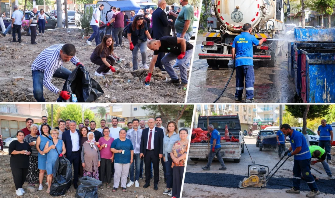 Buca Belediyesi, Dünya Temizlik Günü kapsamında Fırat Mahallesi’nde gönüllüler ve
