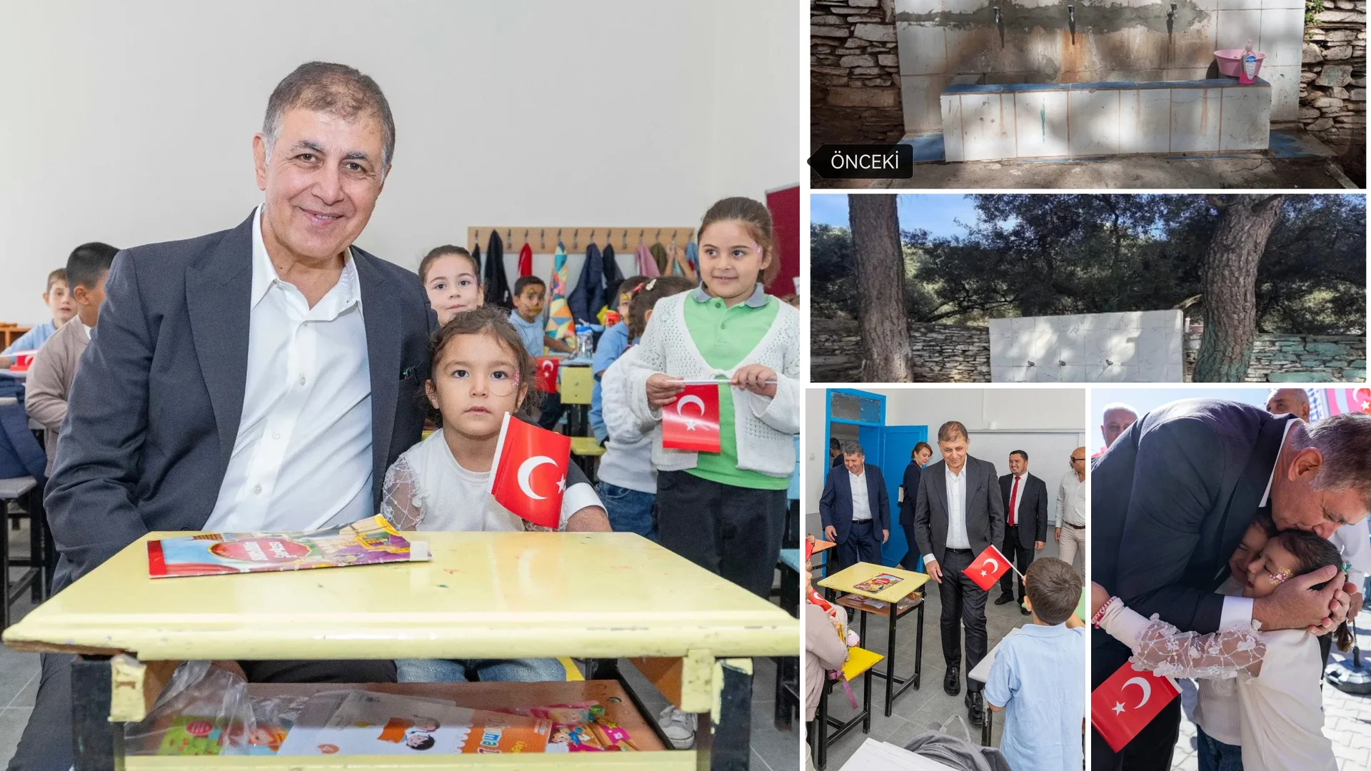 İzmir Büyükşehir Belediyesi Bayındır Kızıloba İlkokulu'nu sıfırdan yeniledi! Dr. Cemil