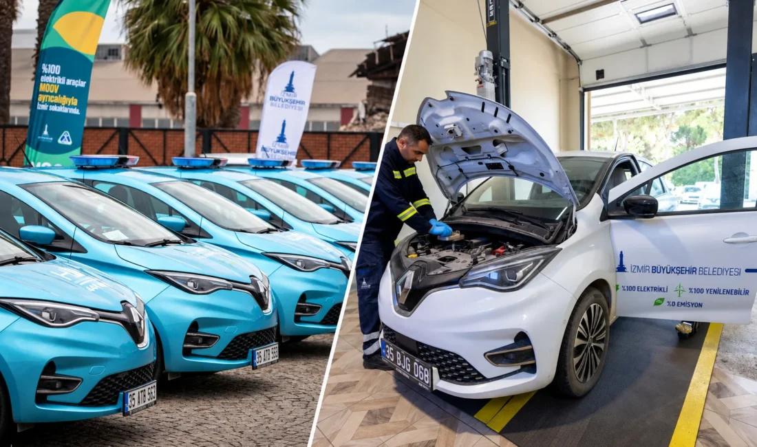 İzmir Büyükşehir Belediyesi’nin 100 elektrikli araçtan oluşan filosu bugüne kadar