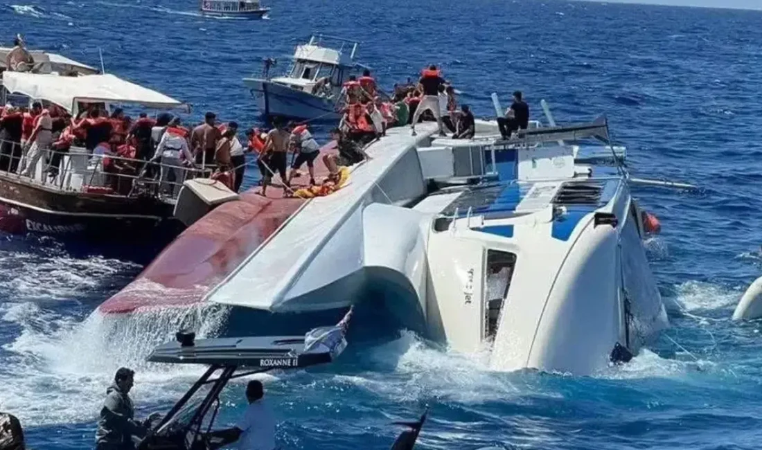 KKTC Girne açıklarında batan yolcu gemisinde kaybolan 20 kişiyi arama-kurtarma