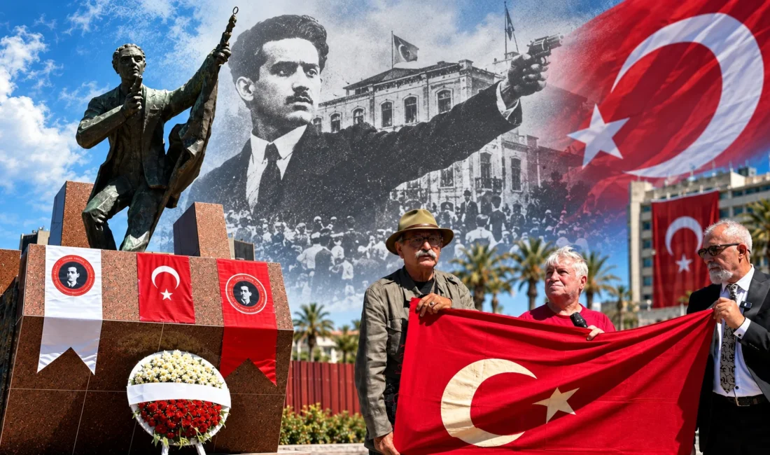 İzmir'in kurtuluşunun 104’üncü yıl dönümünde gazeteci Hasan Tahsin’in ilk kurşunu