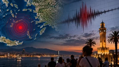 İzmir ve çevresinde akşam saatlerinde kaydedilen 3.8 büyüklüğündeki deprem kısa