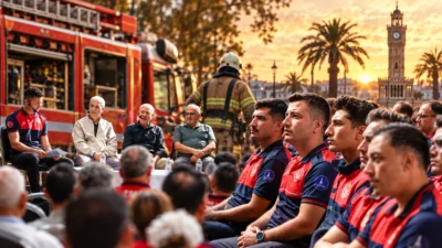 İzmir Büyükşehir Belediyesi İtfaiye Dairesi Başkanlığı, İtfaiyecilik Haftası kapsamında düzenlediği