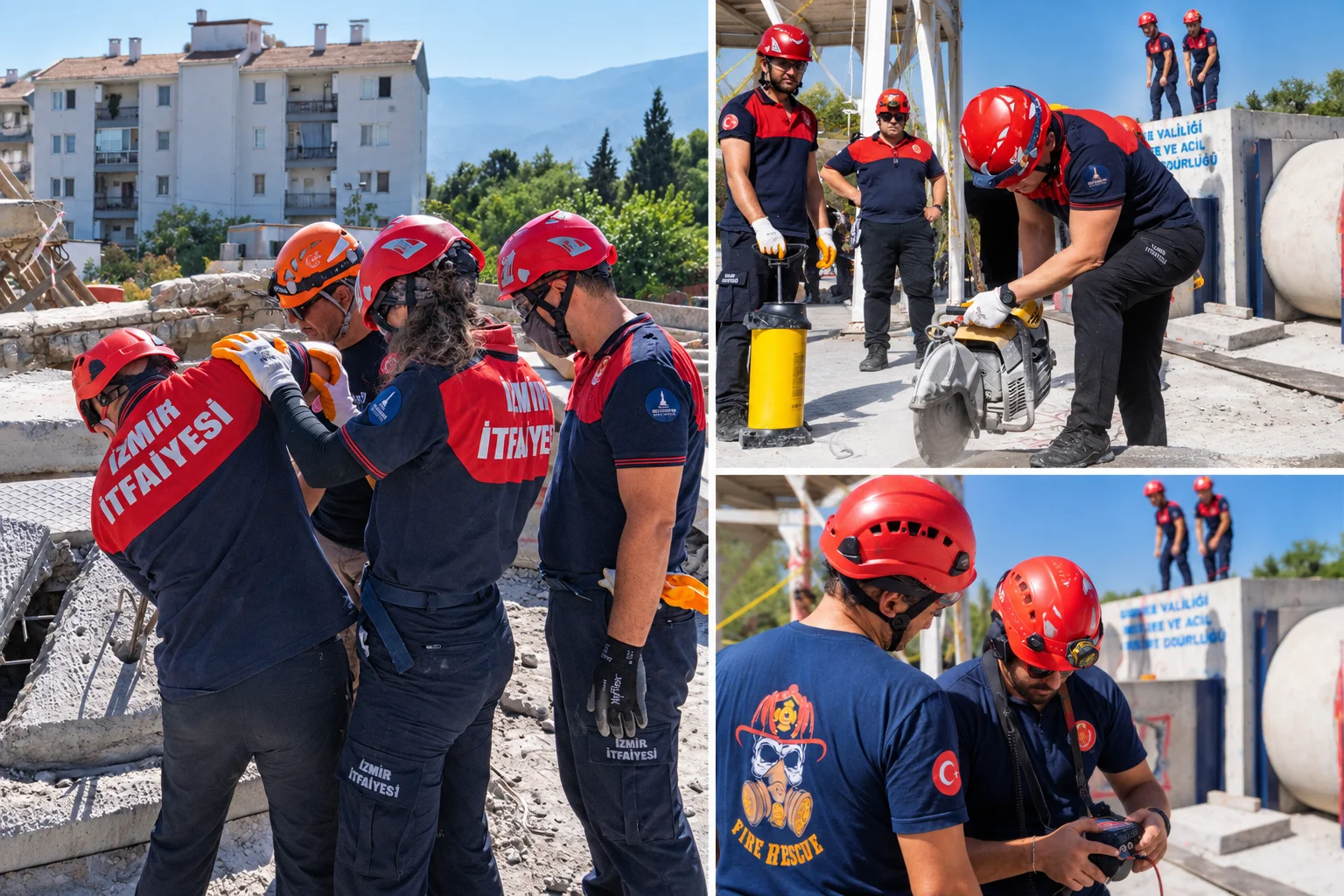 Gölcük, Van, İzmir ve Hatay tecrübesi genç itfaiyecilere aktarılıyor! Enkaz