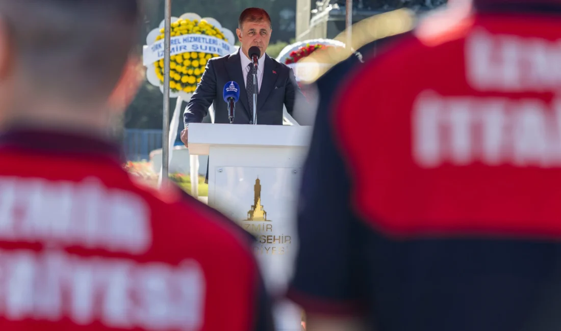 İzmir Büyükşehir Belediye Başkanı Dr. Cemil Tugay, itfaiye hizmetlerinin belediyeye