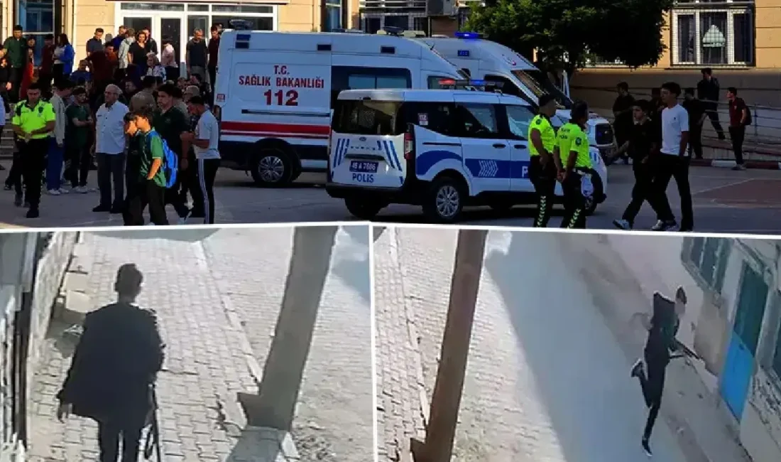 Manisa'nın Turgutlu ilçesinde 9. sınıf öğrencisi H.O.'nun lise önünde av