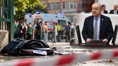 Manisa’nın Turgutlu ilçesinde Niyazi Üzmez Anadolu Teknik Lisesi önünde meydana