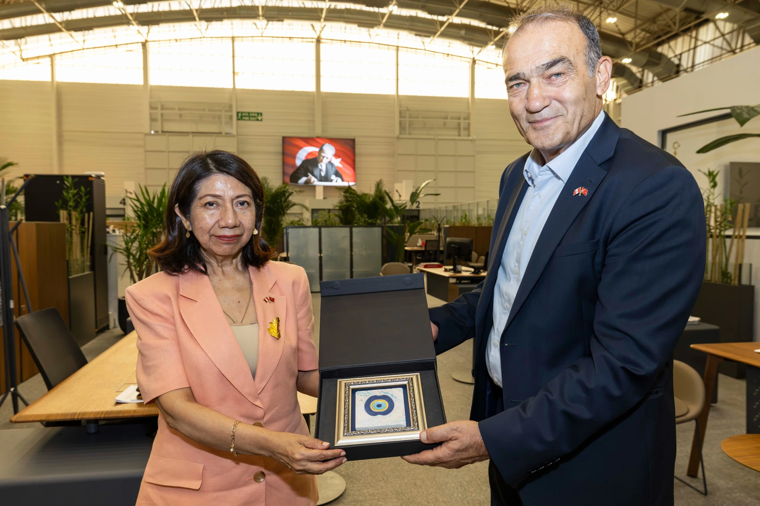 Peru’nun Ankara Büyükelçisi Luz Betty Caballero Morales ve beraberindeki heyet
