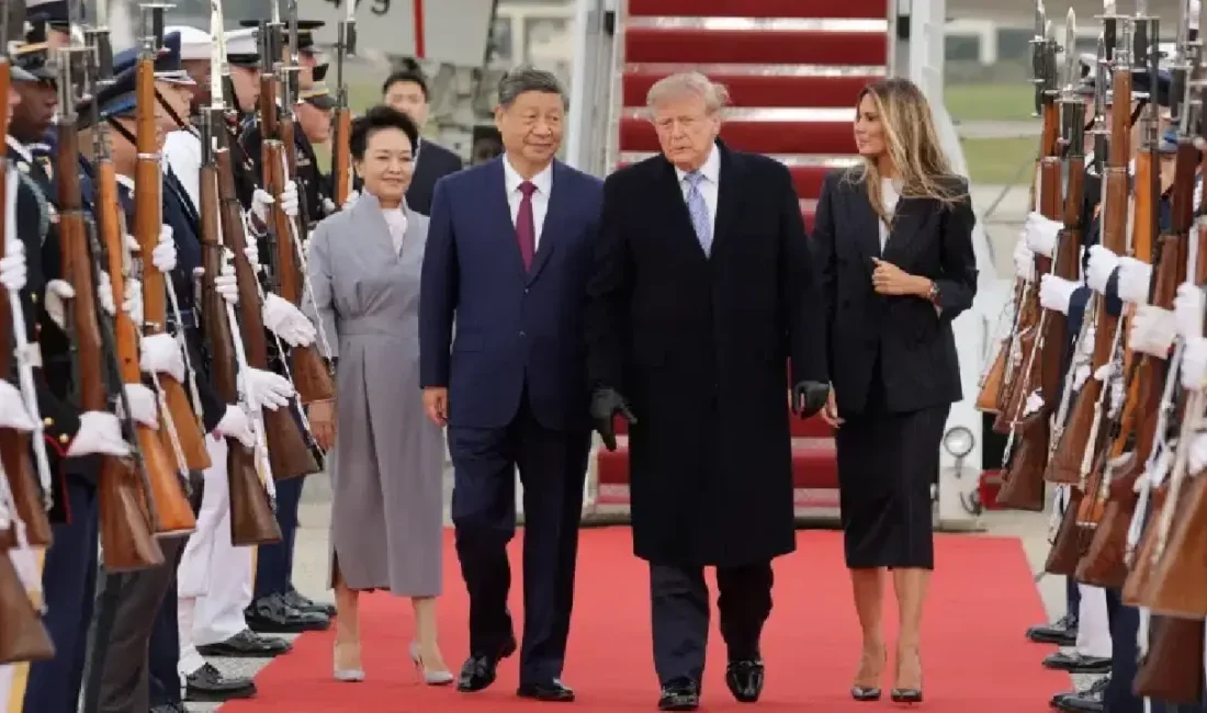 ABD Başkanı Donald Trump, resmi ziyaret için Washington’a gelen Çin
