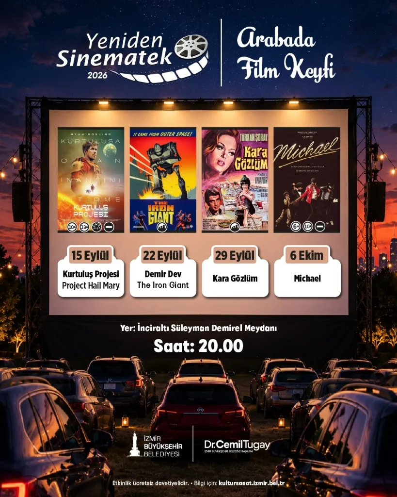 Yeniden Sinematek Arabada Film Keyfi ile nostalji rüzgarı