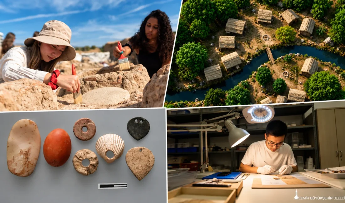 Yeşilova Höyüğü’nde sürdürülen kazılar, 8 bin 500 yıl önce İzmir’de