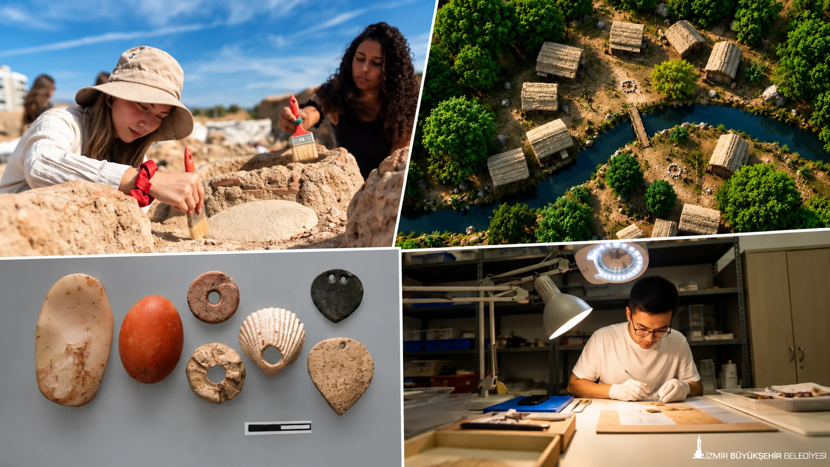 Yeşilova Höyüğü’nde sürdürülen kazılar, 8 bin 500 yıl önce İzmir’de