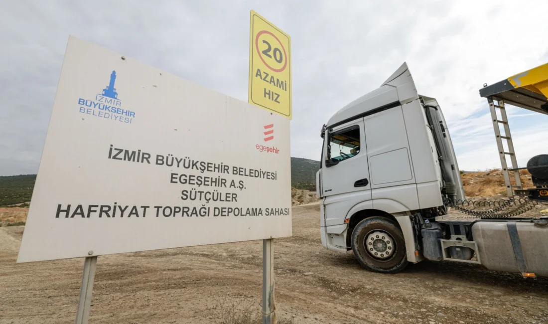İzmir Büyükşehir Belediyesi, kentsel gelişim ve altyapı çalışmalarından kaynaklanan hafriyat