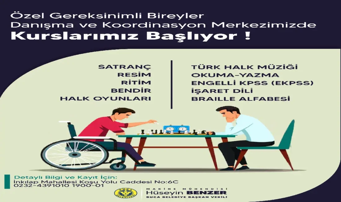 Buca Belediyesi, özel gereksinimli bireylerin sosyal yaşama katılımlarını desteklemek ve