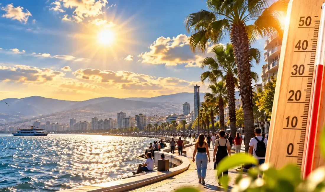 Meteoroloji Genel Müdürlüğü’nün son verilerine göre İzmir, yeni haftaya mevsim