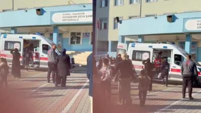 İstanbul’un Başakşehir ilçesindeki Şeyh Şamil İmam Hatip Ortaokulu'nda sabah saatlerinde