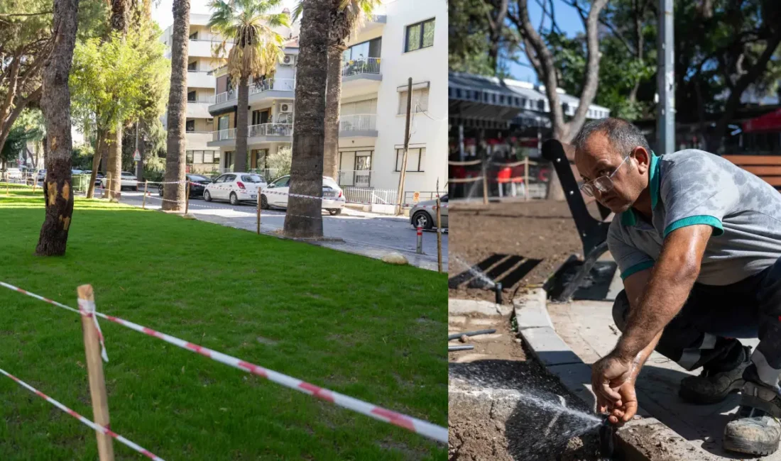 Bornova Belediye Başkanı Ömer Eşki, ilçenin sembol alanlarından Büyükpark’taki peyzaj