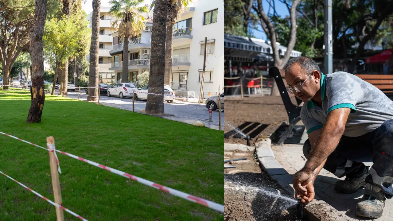 Bornova Belediye Başkanı Ömer Eşki, ilçenin sembol alanlarından Büyükpark’taki peyzaj