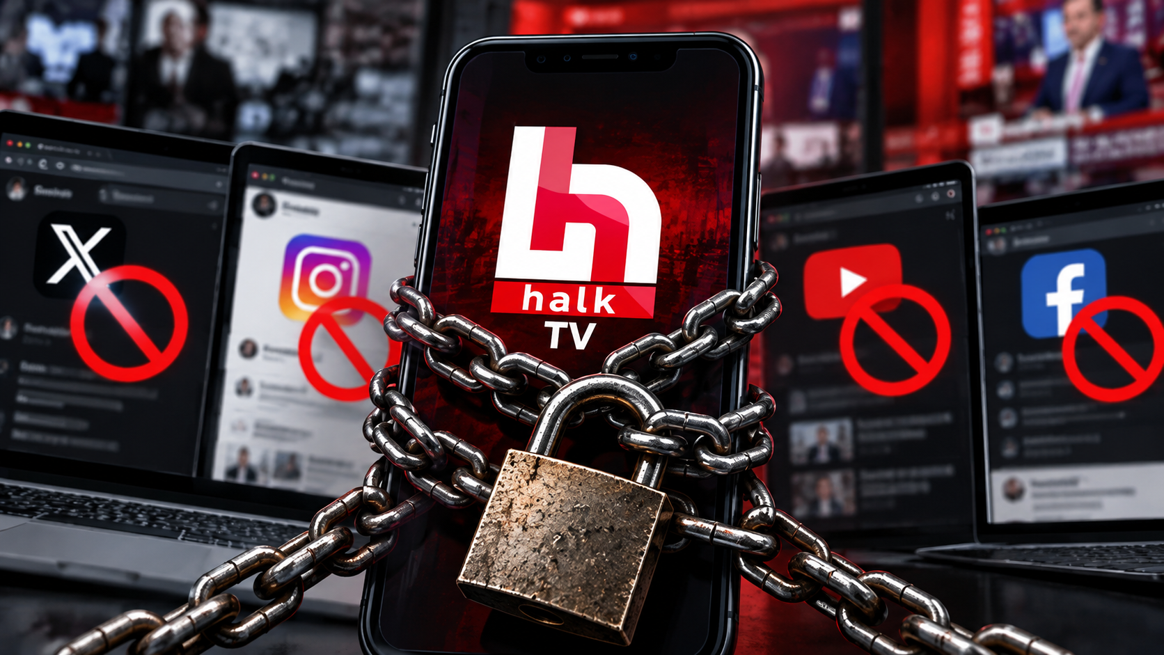 Halk TV sosyal medya hesaplarına erişim engeli