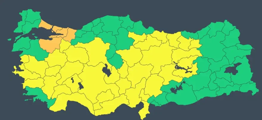 İstanbul için alarm seviyesi yükseltildi 1 İstanbul için alarm seviyesi yükseltildi
