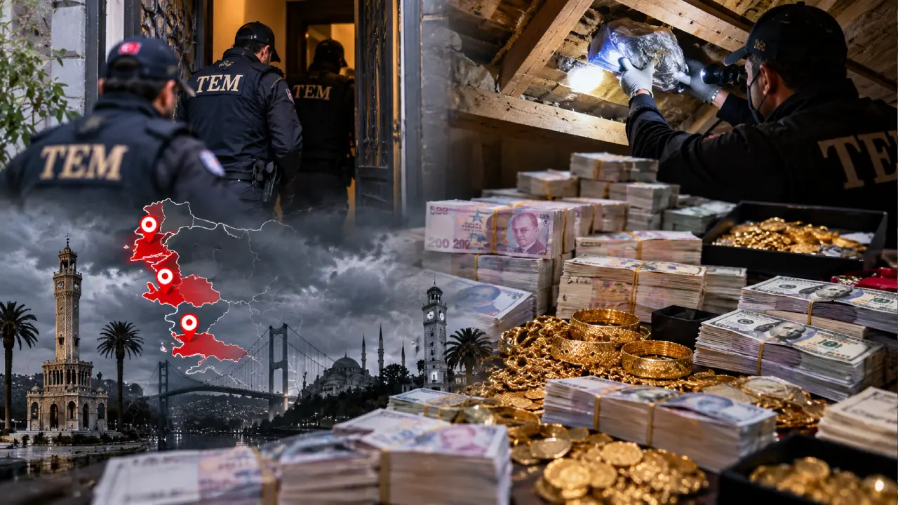 İzmir dahil 3 ilde Fetö finans operasyonu: Milyonluk altın ve paralar tavan arasından çıktı!