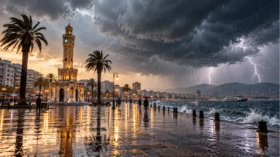 İzmir'de bugün 27 dereceye kadar ulaşan hava sıcaklıkları, yarından itibaren