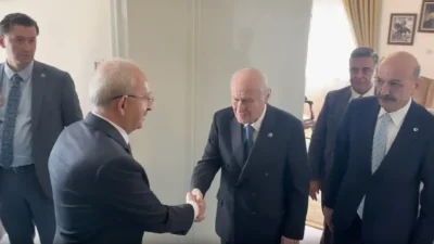 MHP Genel Başkanı Devlet Bahçeli ile CHP Genel Başkanı Kemal