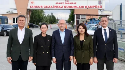 CHP Genel Başkanı Kemal Kılıçdaroğlu, Tarsus Cezaevi'nde tutuklu bulunan Mersin