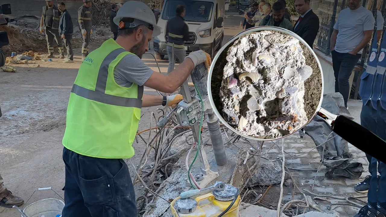 Maltepe’de 5 kişinin can verdiği binanın enkazında deniz kabuğu çıktı