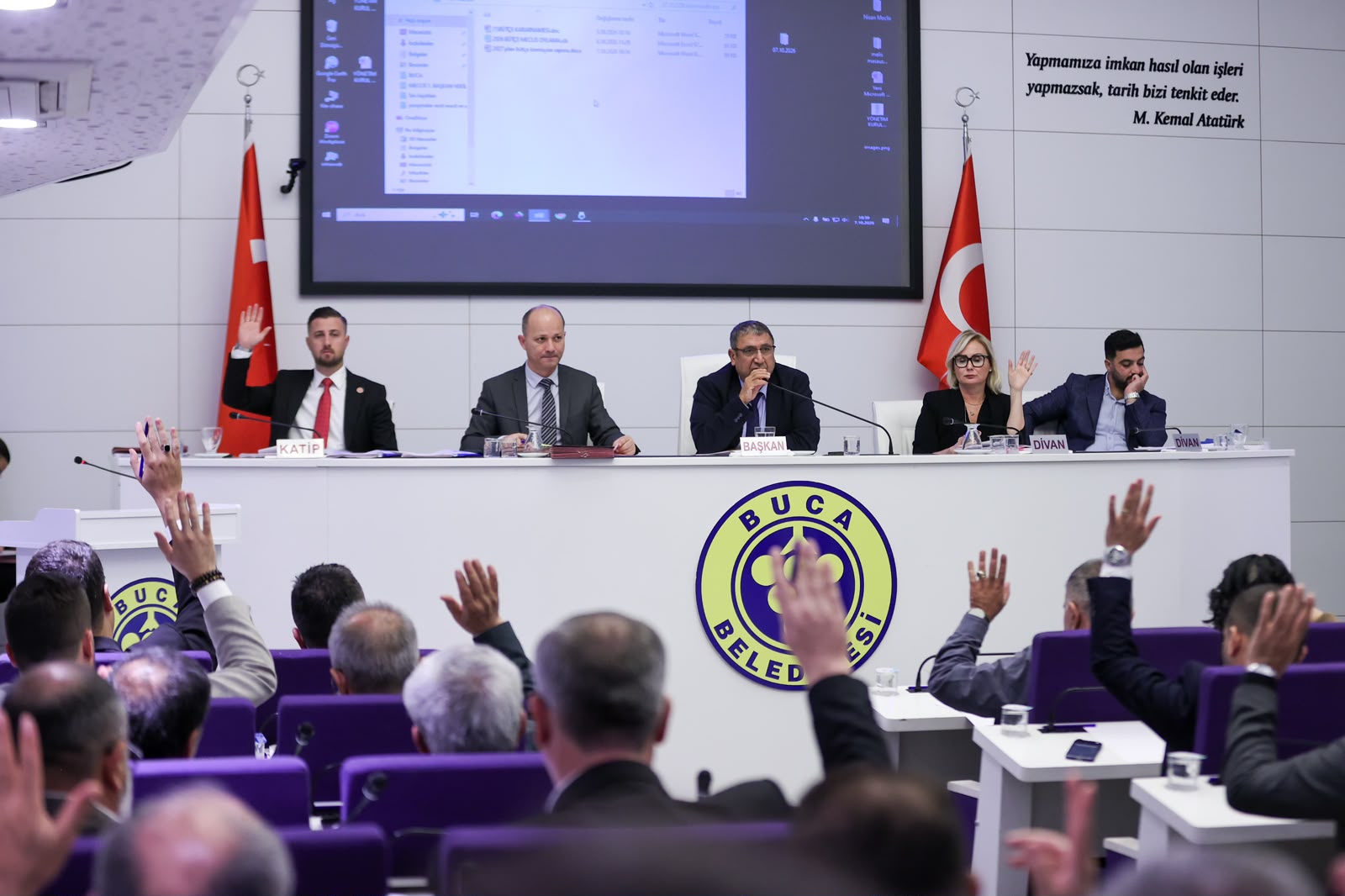 Buca Belediyesi Ekim ayı olağan meclis toplantısının ikinci oturumu Belediye