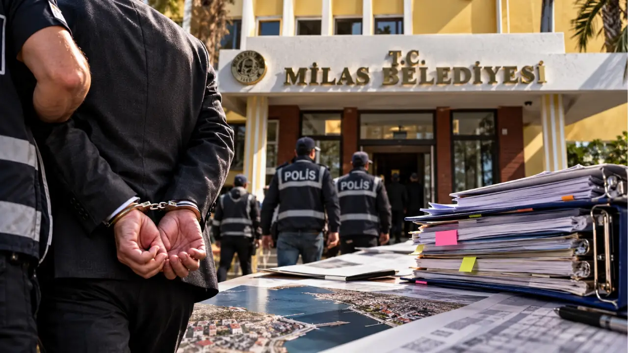 Muğla merkezli 13 ilde yürütülen yolsuzluk ve rüşvet operasyonunda, aralarında