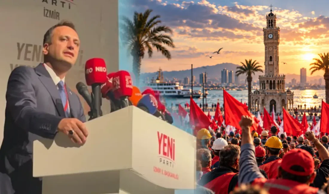 Kürsüye çıkarak salona hitap eden Bornova Belediye Başkanı Ömer Eşki,