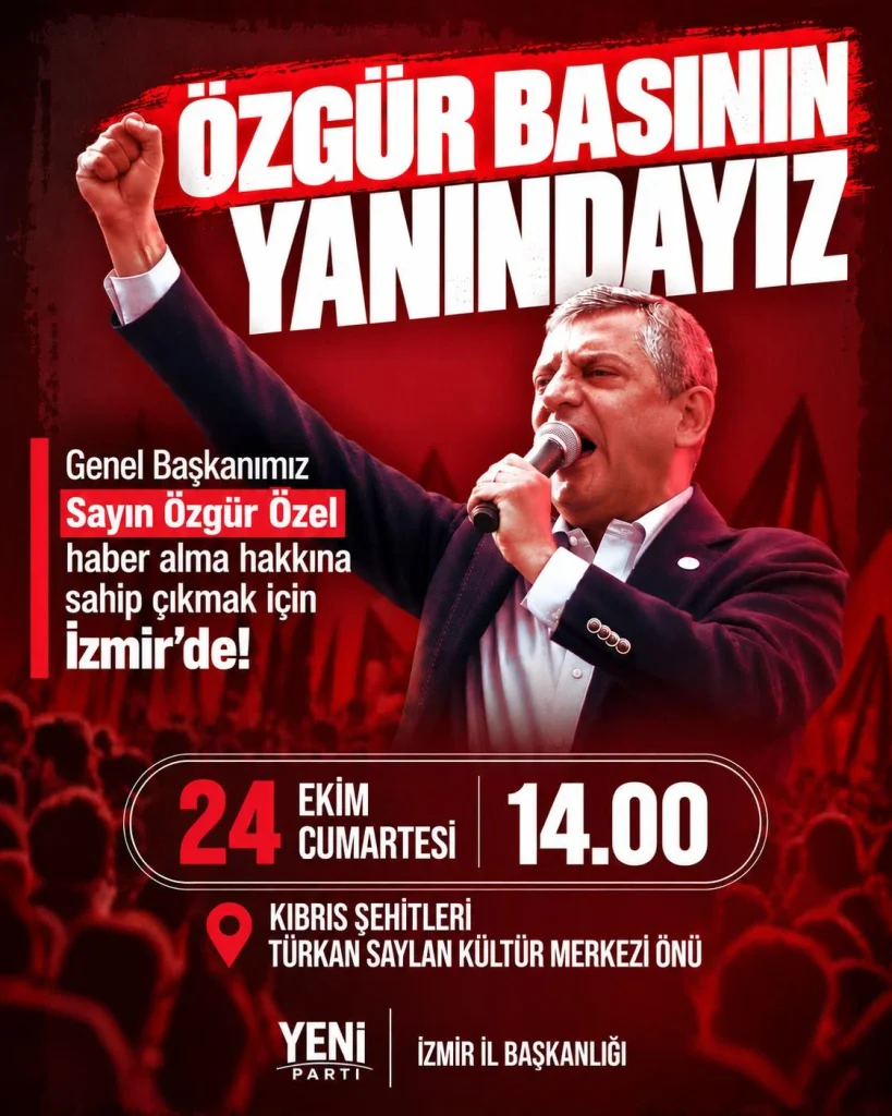 Özgür Özel'den yarın İzmir'de: Yarın o yürüyüşe katılacak 1 Özgür Özel'den yarın İzmir'de: Yarın o yürüyüşe katılacak