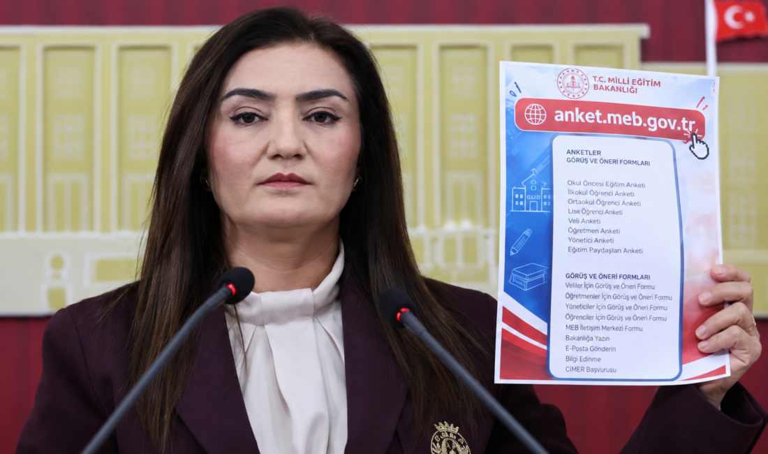 Türkiye Büyük Millet Meclisi’nde düzenlediği basın toplantısında Milli Eğitim Bakanlığı’nın