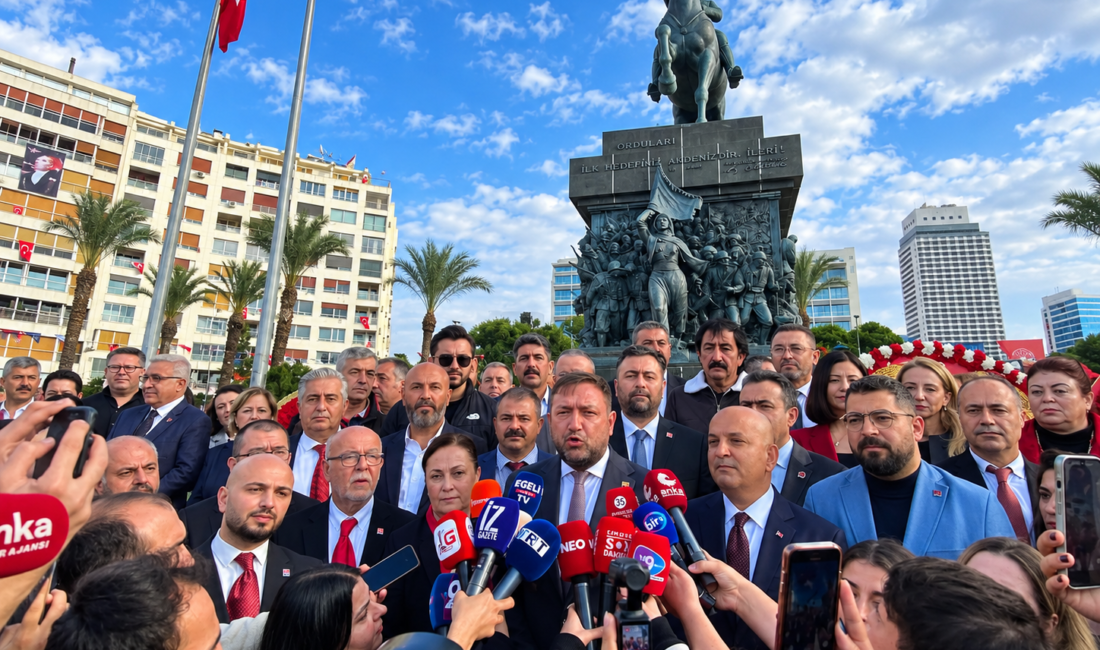 Cumhuriyet’in 103’üncü yıl dönümü kutlamaları kapsamında CHP İzmir İl Başkanlığı,