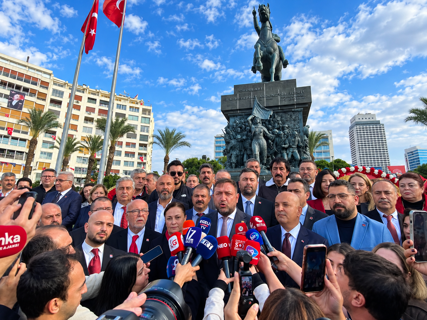 CHP İzmir örgütü Ata'nın huzurunda: 'Hepimiz Mustafa Kemal'iz'